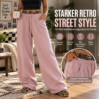 🔥Beliebtes Produkt ！✨✨Neu Eingetroffen! Freizeit-Jogginghose für Damen mit Leopardenmuster-Patchwork