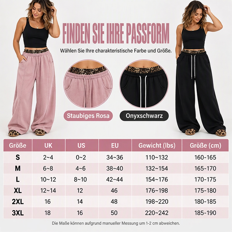 🔥Beliebtes Produkt ！✨✨Neu Eingetroffen! Freizeit-Jogginghose für Damen mit Leopardenmuster-Patchwork
