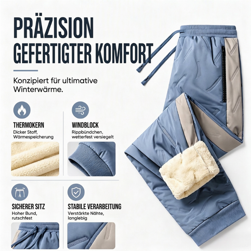 ⏳ Letzter Tag: 50%Rabatt🔥🔥 Herren winddichte thermische Hose mit elastischen Bündchen
