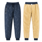 Unisex-Jogginghose mit lockerem Schnitt und Sherpa-Fleecefutter, warme Winter-Freizeithose mit Reißverschlusstaschen