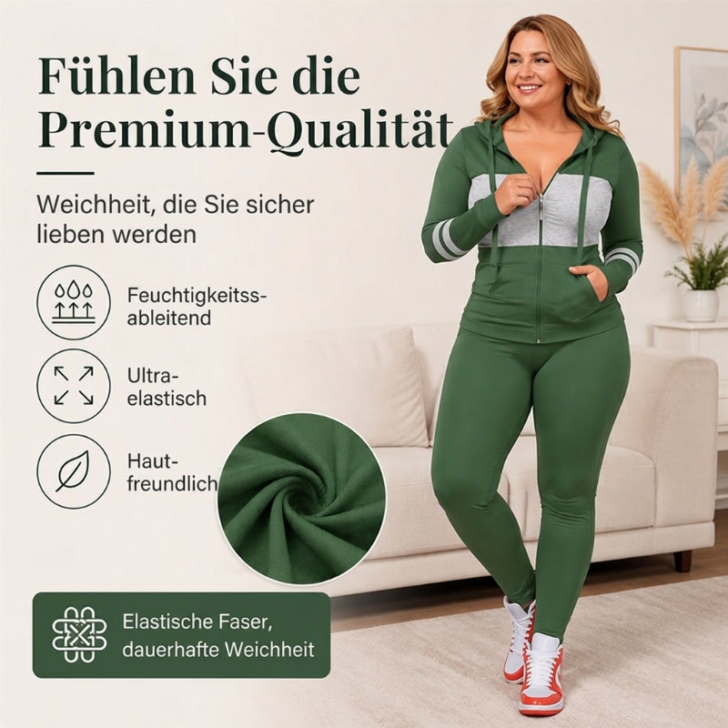 🔥 50% RABATT 🧥 2-teiliges Damen-Set – Kapuzen-Sweatshirt & Hose