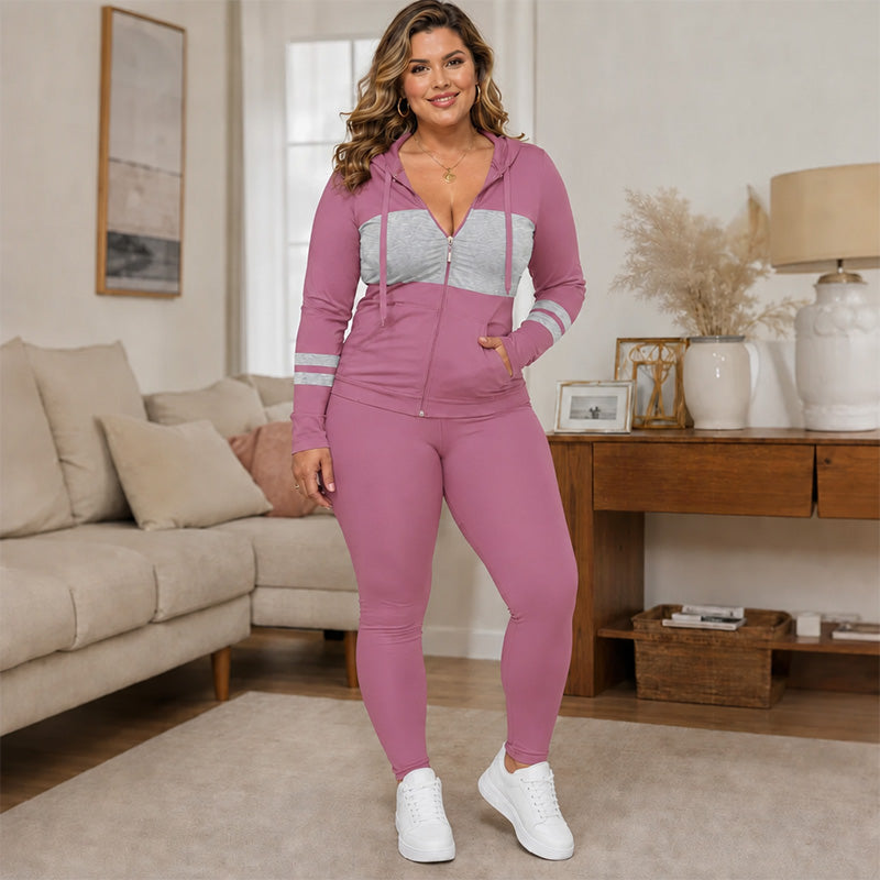 🔥 50% RABATT 🧥 2-teiliges Damen-Set – Kapuzen-Sweatshirt & Hose