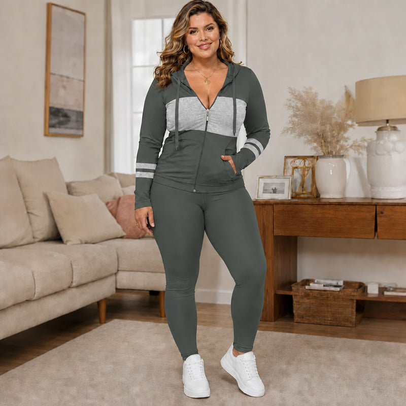 🔥 50% RABATT 🧥 2-teiliges Damen-Set – Kapuzen-Sweatshirt & Hose