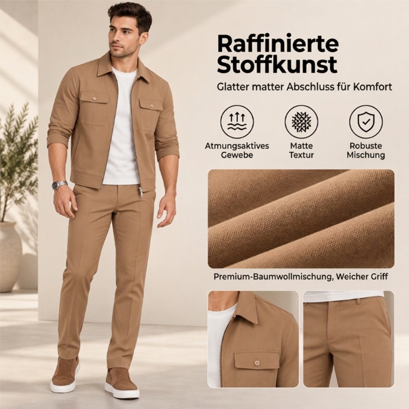 🥳Über 50.000 verkauft!🥳 Lässiger, stilvoller Jacken- und Hosenanzug für Herren