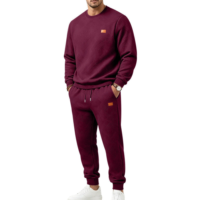 📢🎉50%Rabatt!!!🛍️✨Freizeit Sportset für Herren mit strukturiertem Jacquard