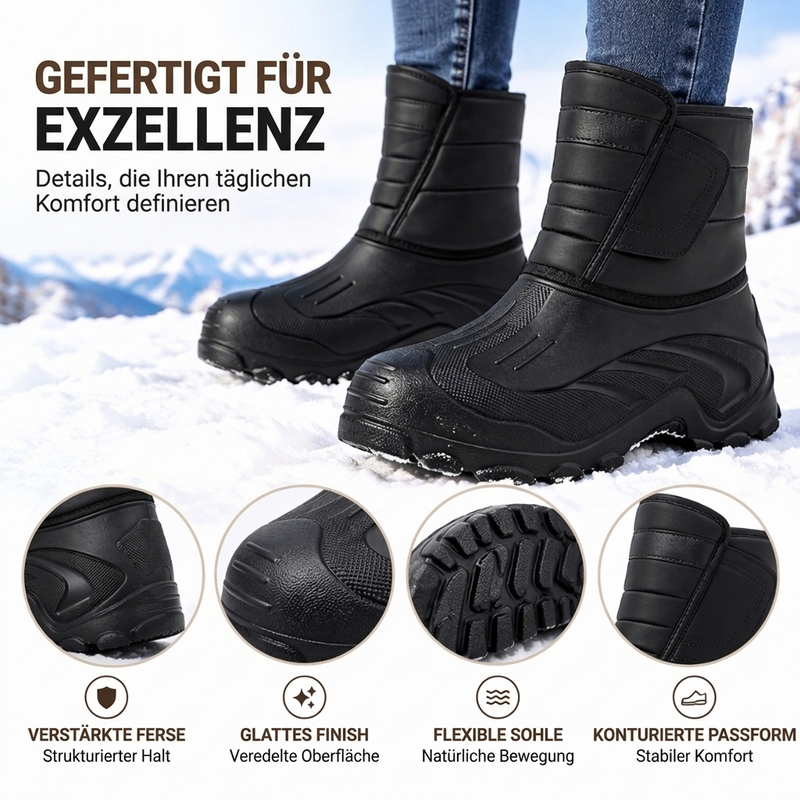 🎁Neu eingetroffen: 50% Rabatt! Unisex wasserdichte Schneestiefel mit Plüschfutter