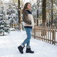 Bequeme warme Stiefel mit rutschfester Sohle
