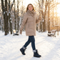 Bequeme warme Stiefel mit rutschfester Sohle