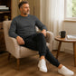 Warme Winter-Sweatshirt- und Sweathosen-Set für Herren