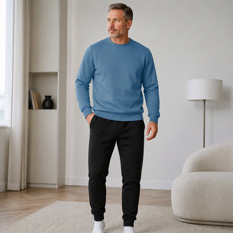 Warme Winter-Sweatshirt- und Sweathosen-Set für Herren