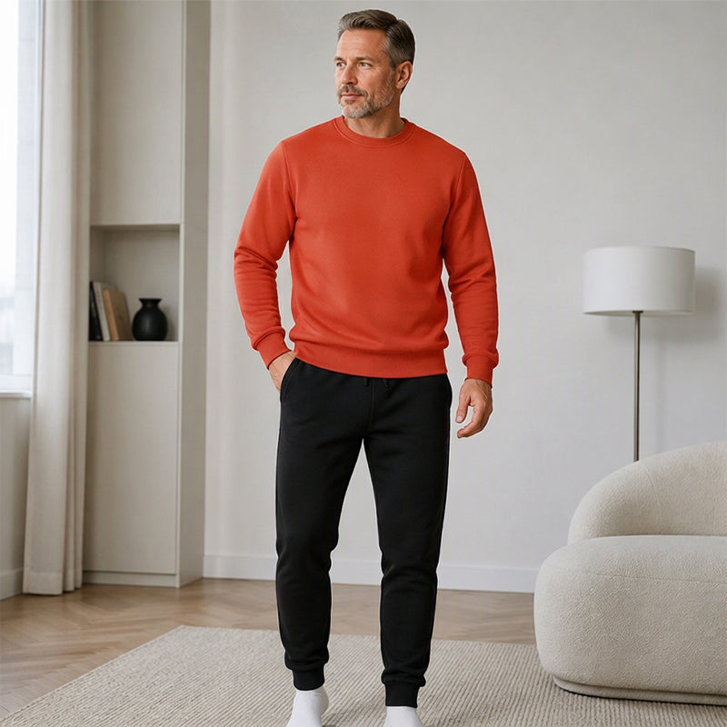Warme Winter-Sweatshirt- und Sweathosen-Set für Herren