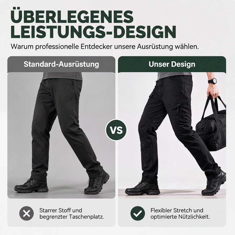 Stretch-Cargohose für Herren, Outdoor