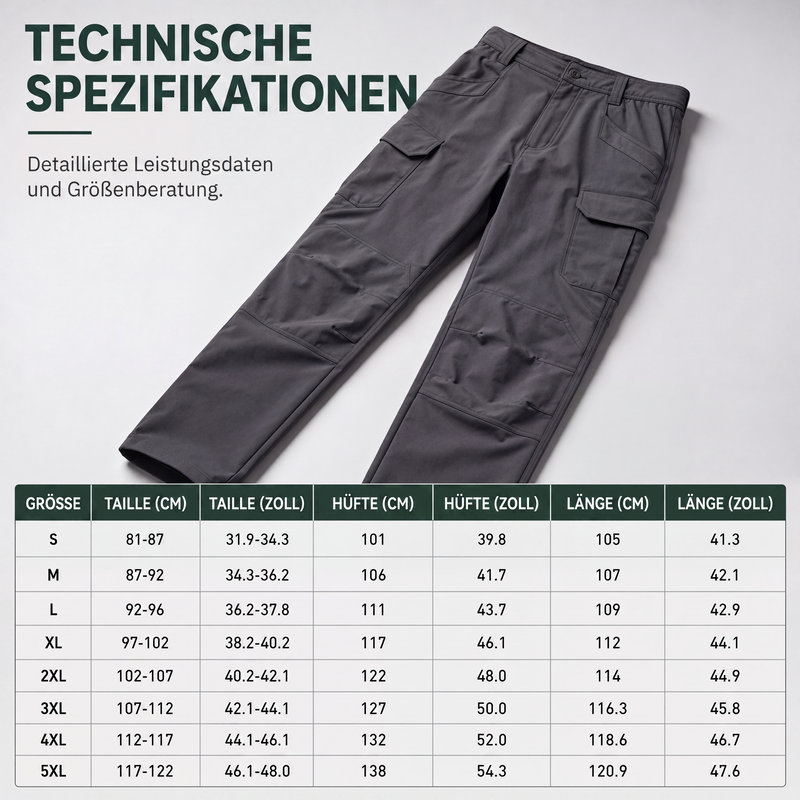 Stretch-Cargohose für Herren, Outdoor