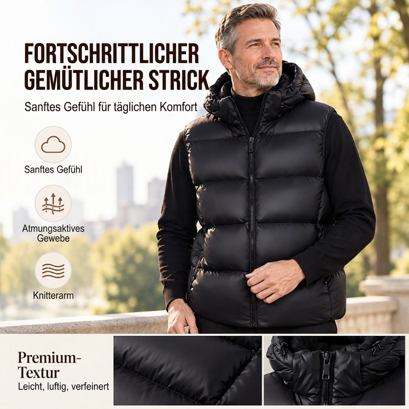 🔥Trending! Jetzt zugreifen!🔥 Leichte wärmende Kapuzenweste für Herren