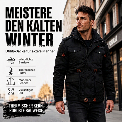 📢🎉50%Rabatt!!!🛍️✨Wärmende Winterjacke für Herren mit abnehmbarer Kapuze