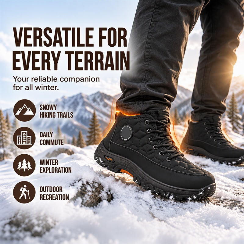 Warme Plougefütterte Schneestiefel für Herren