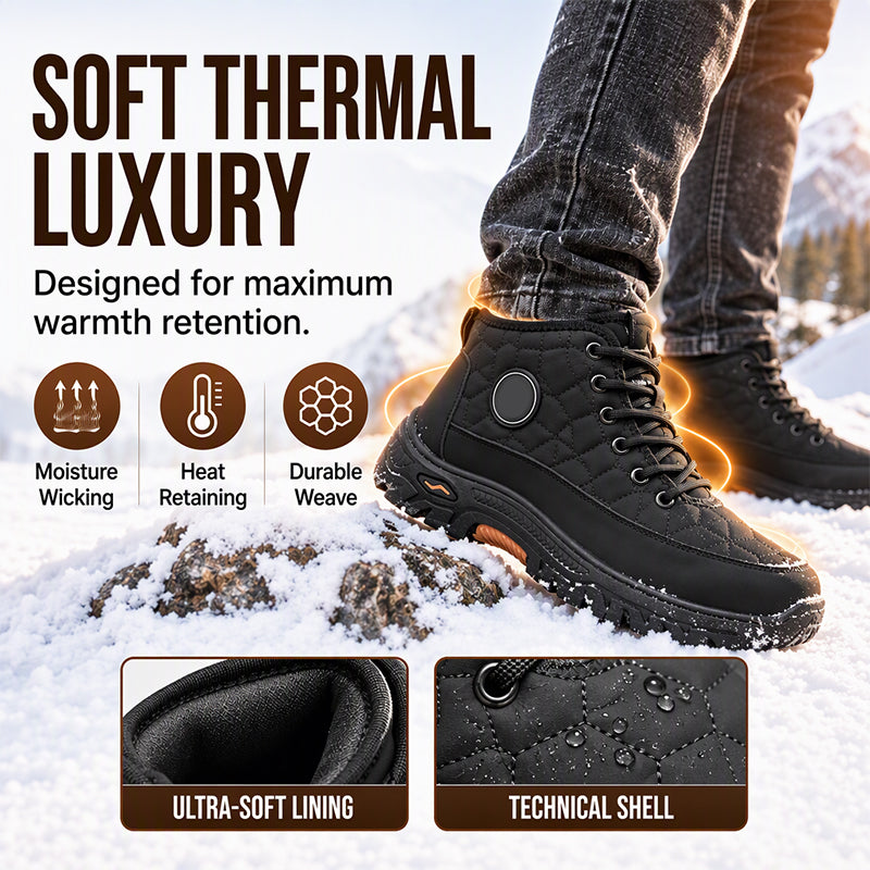 Warme Plougefütterte Schneestiefel für Herren
