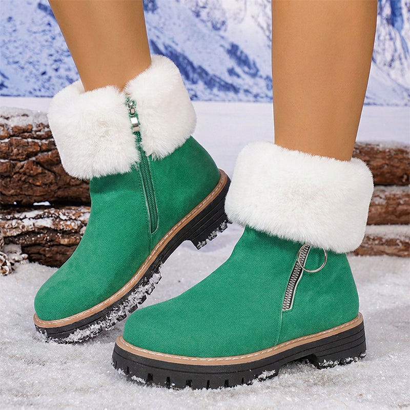 Warme, rutschfeste Winter-Schneestiefel für Damen