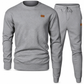 Herren Freizeit Strickset Herbst Winter Rundhals Jacquard Strickpullover Set