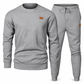 Herren Freizeit Strickset Herbst Winter Rundhals Jacquard Strickpullover Set