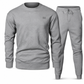 Herren Freizeit Strickset Herbst Winter Rundhals Jacquard Strickpullover Set