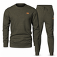 Herren Freizeit Strickset Herbst Winter Rundhals Jacquard Strickpullover Set