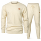 Herren Freizeit Strickset Herbst Winter Rundhals Jacquard Strickpullover Set