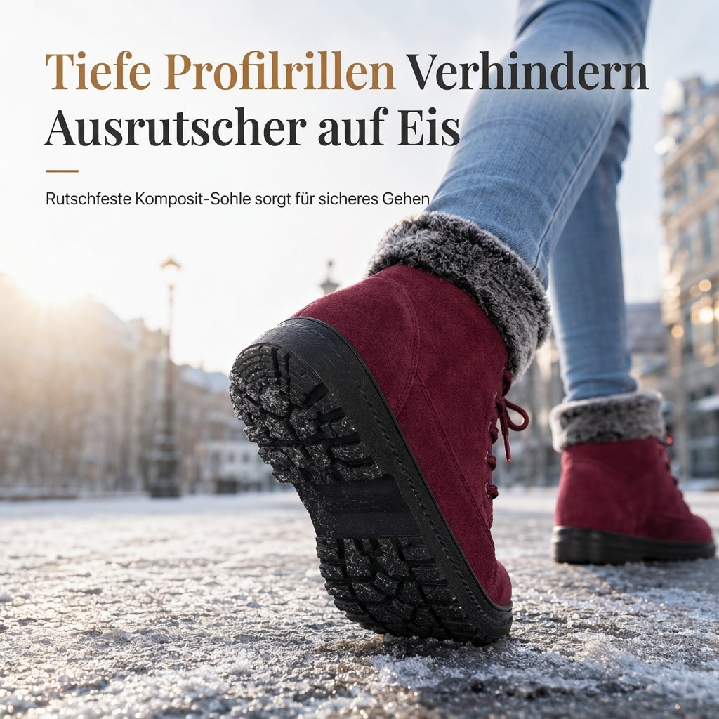 Warme Winter Schneestiefel für Damen mit dickem Futter für kaltes Wetter