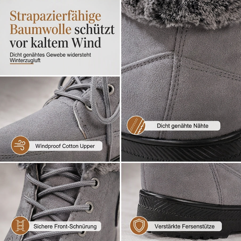 Warme Winter Schneestiefel für Damen mit dickem Futter für kaltes Wetter