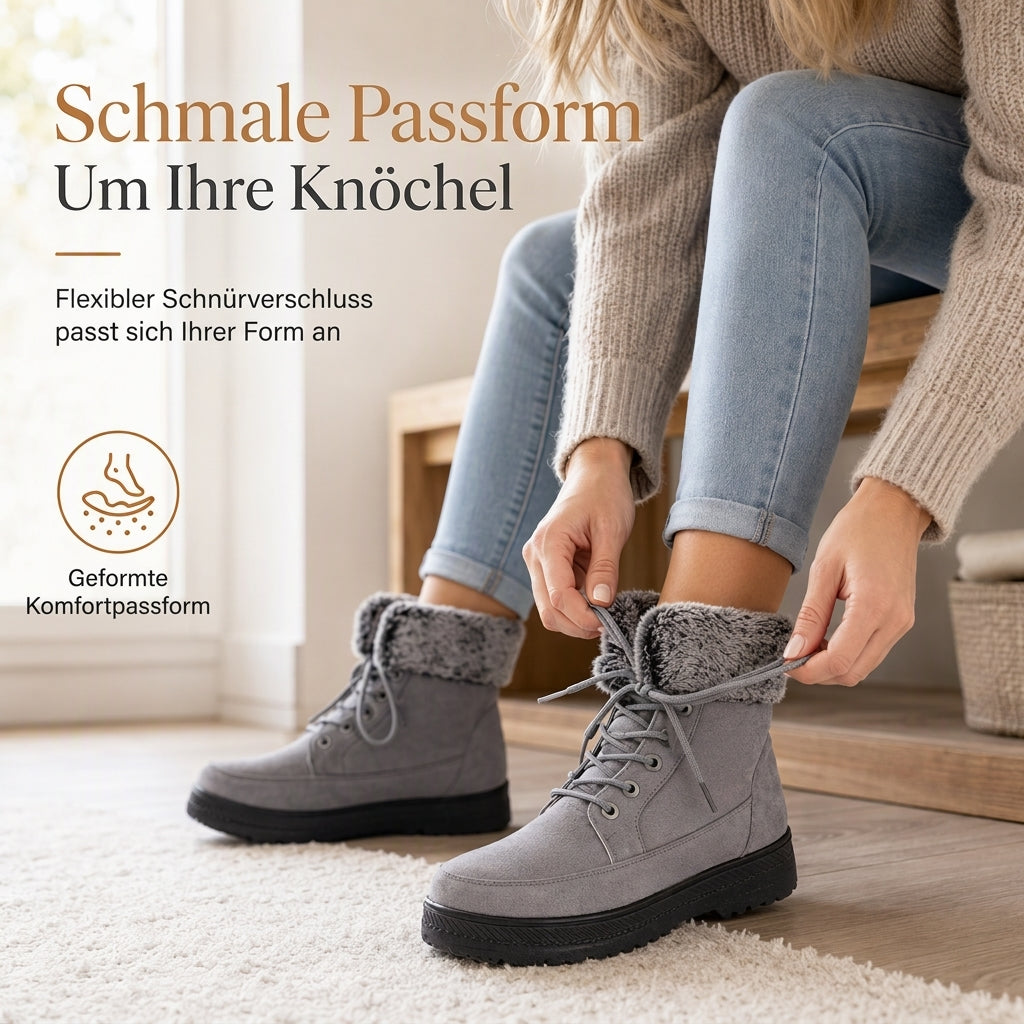 Warme Winter Schneestiefel für Damen mit dickem Futter für kaltes Wetter