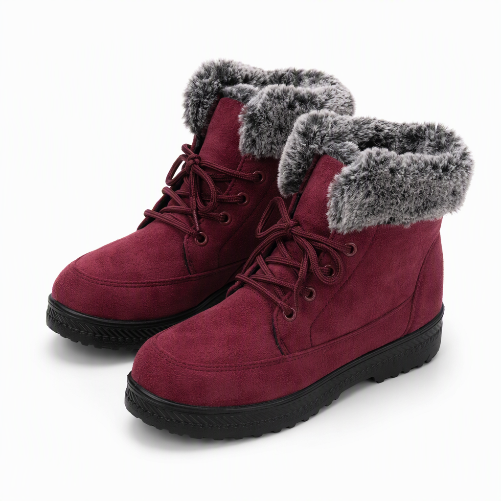 Warme Winter Schneestiefel für Damen mit dickem Futter für kaltes Wetter