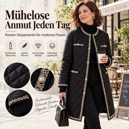 📢🎉50%Rabatt!!!🛍️✨Steppjacke für Damen, mittellang, Wattierung