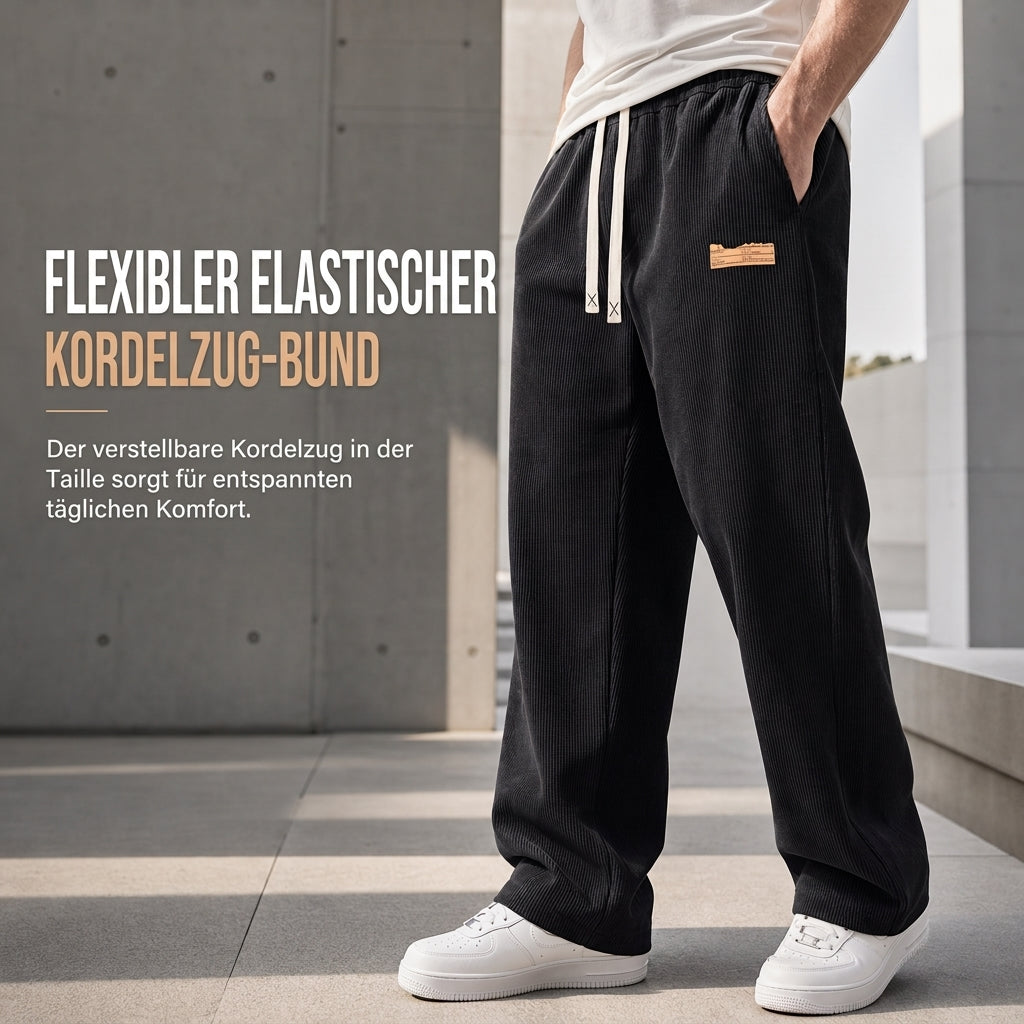 📢🎉50%Rabatt!!!🛍️✨Herren leichte Cord Freizeithosen, locker sitzende gerade Beinhosen