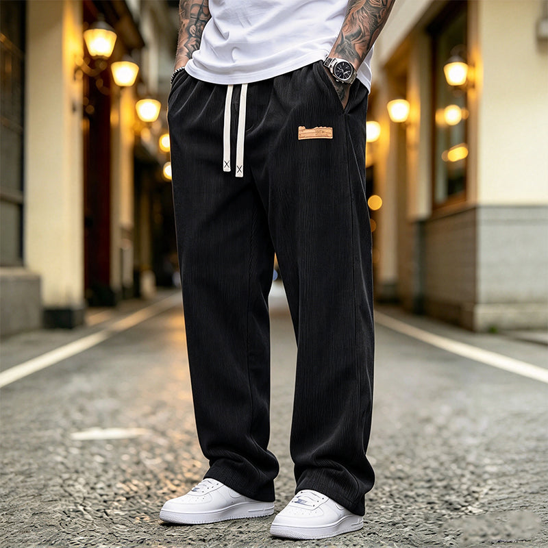 📢🎉50%Rabatt!!!🛍️✨Herren leichte Cord Freizeithosen, locker sitzende gerade Beinhosen