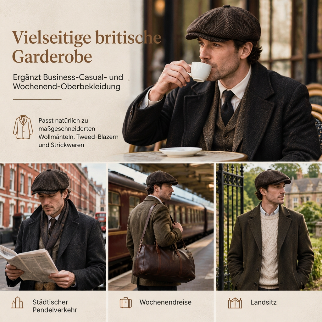 📢🎉50%Rabatt!!!🛍️✨Vintage British Stil Newsboy Kappe für Herren und Damen Klassisch Casual Flache Kappe Achteckige Baskenmütze