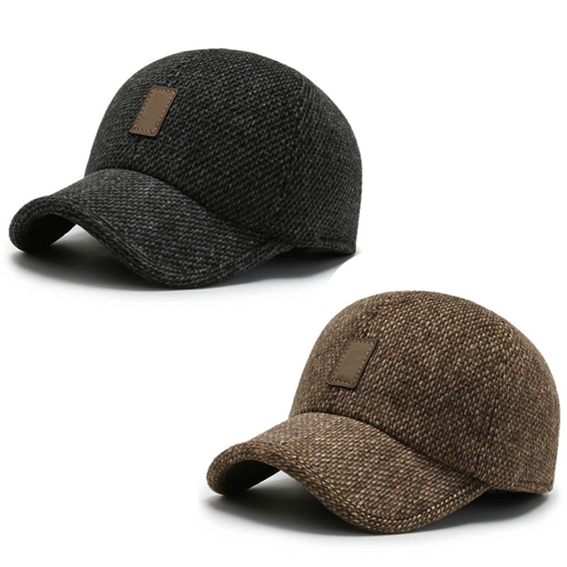 🧢 Herren Baseballkappe mit Ohrenklappen | Kein kalter Kopf, kein abnehmbares Zubehör – Warm, praktisch & stylisch für den Winter ✨