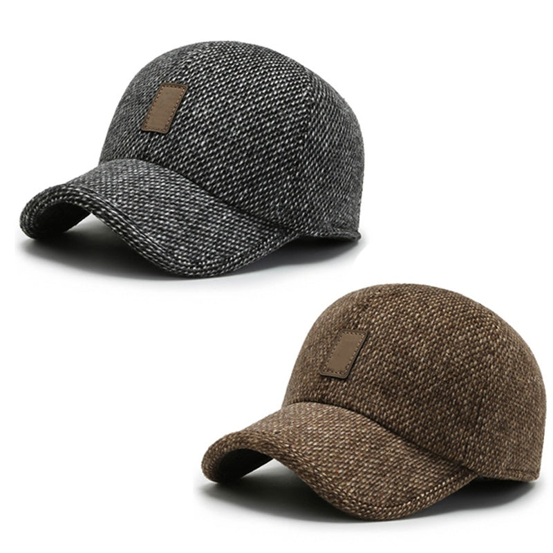 🧢 Herren Baseballkappe mit Ohrenklappen | Kein kalter Kopf, kein abnehmbares Zubehör – Warm, praktisch & stylisch für den Winter ✨