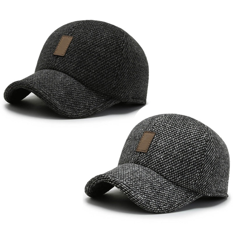 🧢 Herren Baseballkappe mit Ohrenklappen | Kein kalter Kopf, kein abnehmbares Zubehör – Warm, praktisch & stylisch für den Winter ✨