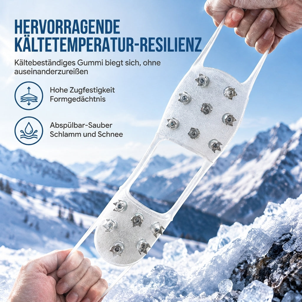 👟 ⏰Countdown läuft! Aktion endet bald!⏰ Rutschfeste Schuhstollen, Grödel, Traktionsspitzen und Schuhüberzüge für Gehen im Schnee und Outdoor-Bergsteigen