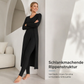 📢🎉50%Rabatt!!!🛍️✨ 2-teiliges Damen-Set: geripptes Longline-Top & schmale Hose