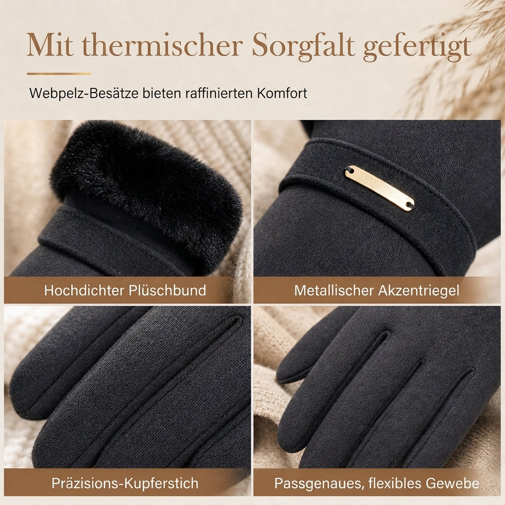 ⏰📢Nur 6 € für das zweite Paar🎉✨Damen Winter Thermo Touchscreen Handschuhe Winddichte Warme Handschuhe für Outdoor Radfahren und Autofahren