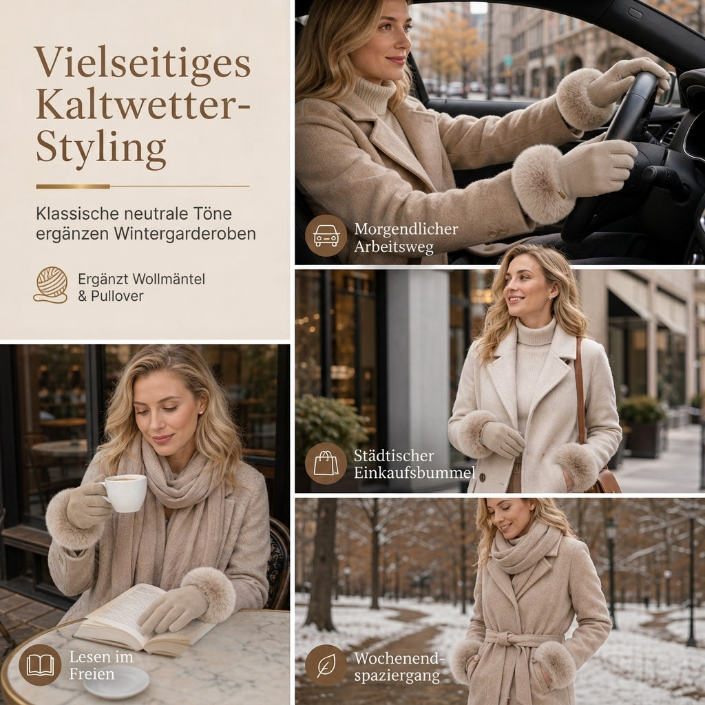 ⏰📢Nur 6 € für das zweite Paar🎉✨Damen Winter Thermo Touchscreen Handschuhe Winddichte Warme Handschuhe für Outdoor Radfahren und Autofahren