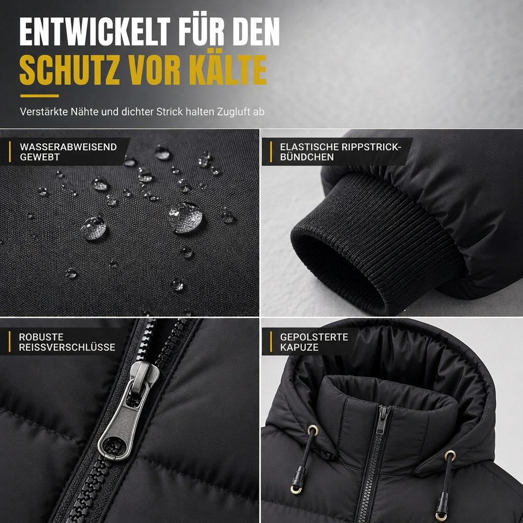 📢📢50% Rabatt!!! 🎉✨Lässige, warme, isolierte Winterjacke für Herren, kurz und wattiert