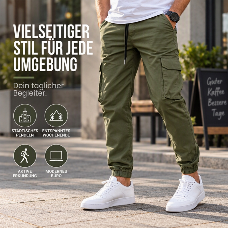 📢📢50% Rabatt!!! 🎉✨Lässige Outdoor-Cargohosen für Herren mit Kordelzug