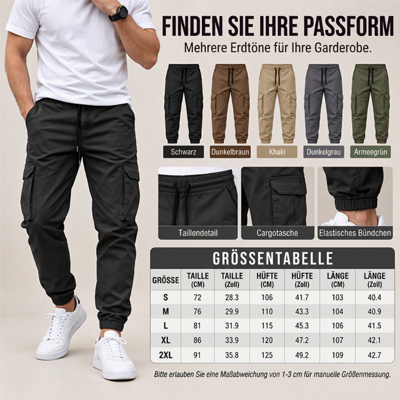 📢📢50% Rabatt!!! 🎉✨Lässige Outdoor-Cargohosen für Herren mit Kordelzug