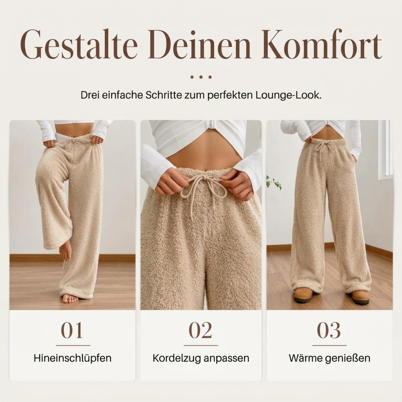 Warme Damen-Loungewear-Hose – locker, gemütlich & bequem