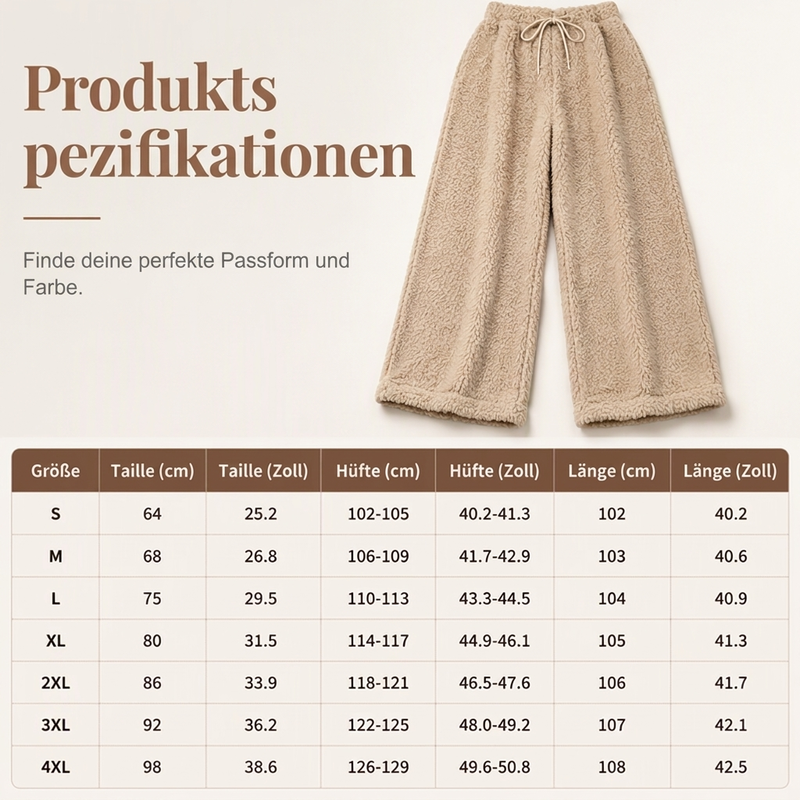 Warme Damen-Loungewear-Hose – locker, gemütlich & bequem