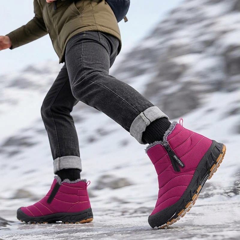 Warme Winter-Schneestiefel für Herren aus Kunstfell