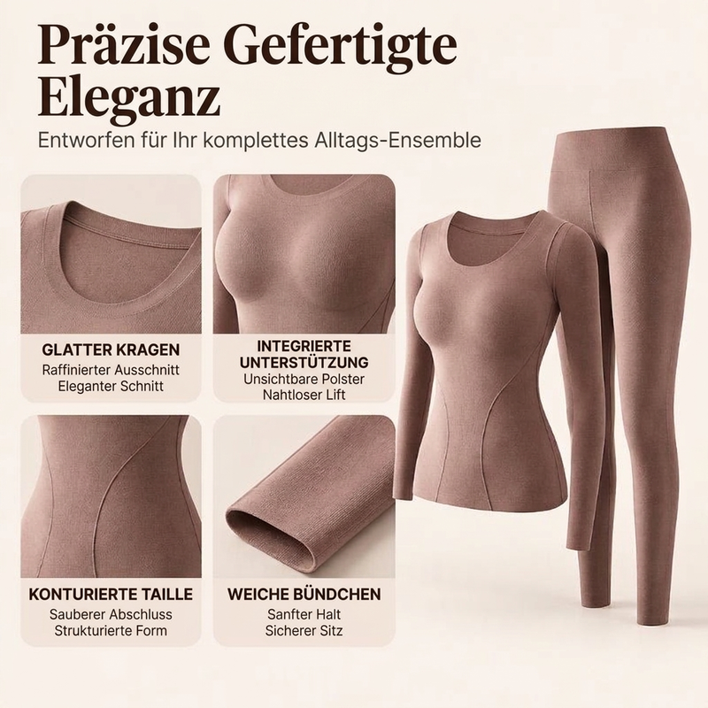 🔥💖 Damen Nahtloses Selbstwärmendes Thermounterwäsche-Set | Keine Kälte, kein Kratzen & keine störenden Nähte – Weich, wärmend & bequem unter jeder Kleidung ✨