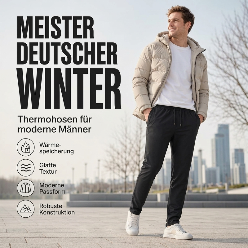📢📢50%Rabatt!!!🎉✨Herren konisch zulaufende Hose mit dicker, warmer Fütterung
